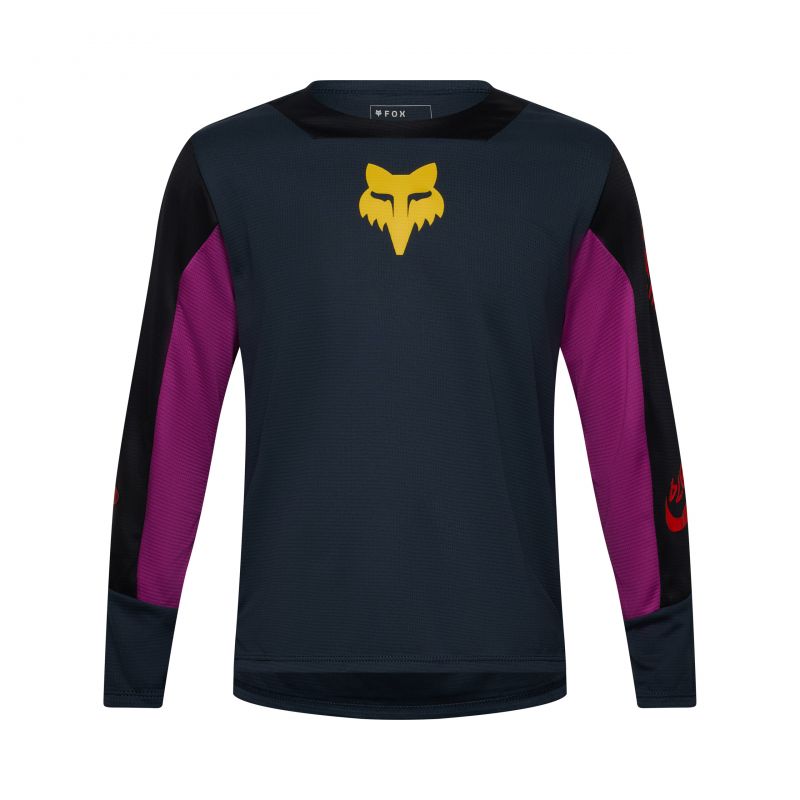 Koszulka Rowerowa Z Długim Rękawem Junior Fox Defend Ls Creation Galaxy Blue