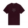 T-Shirt Fox Head Heavyweight Dark Maroon