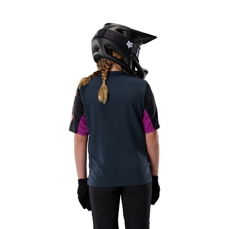 Koszulka Rowerowa Junior Fox Defend Ss Creation Galaxy Blue