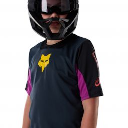 Koszulka Rowerowa Junior Fox Defend Ss Creation Galaxy Blue