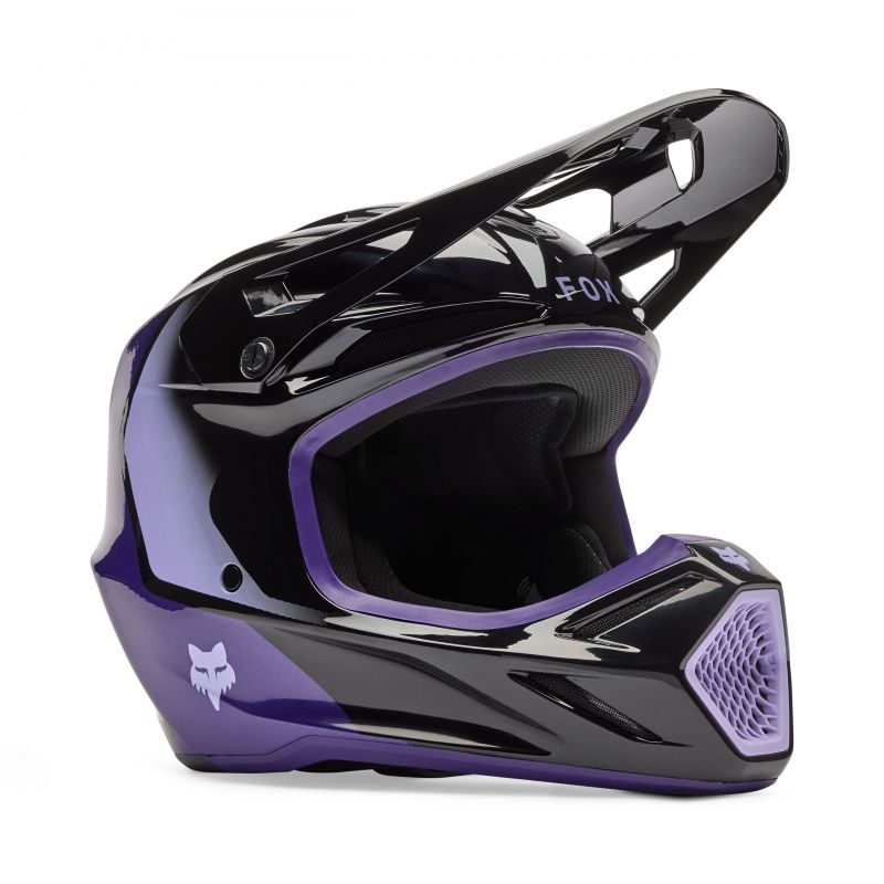 Kask Motocyklowy Junior Fox V3 Spire Black Purple