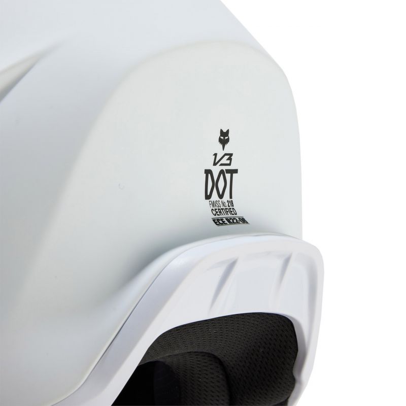 Kask Motocyklowy Fox V3 Solid Matte White