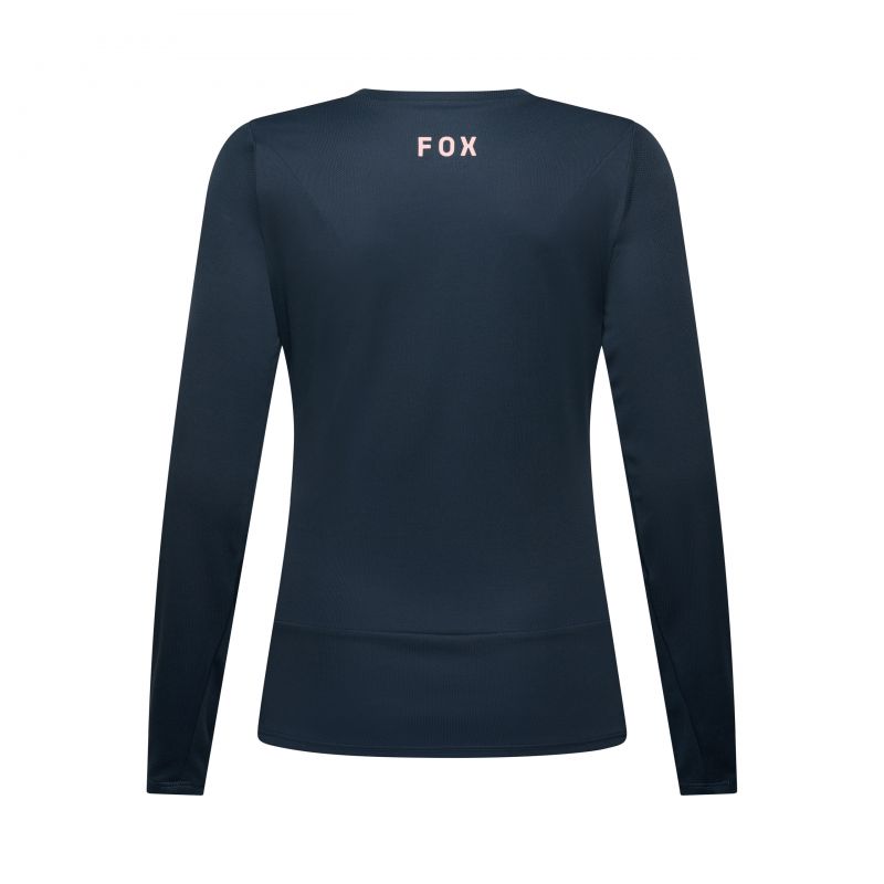 Koszulka Rowerowa Z Długim Rękawem Damska Fox Ranger Head Galaxy Blue