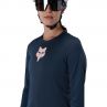 Koszulka Rowerowa Z Długim Rękawem Damska Fox Ranger Head Galaxy Blue
