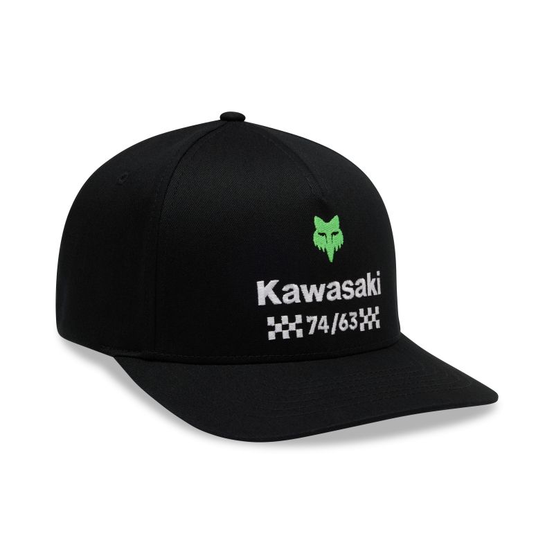 Czapka Z Daszkiem Fox Kawasaki Flexfit Black
