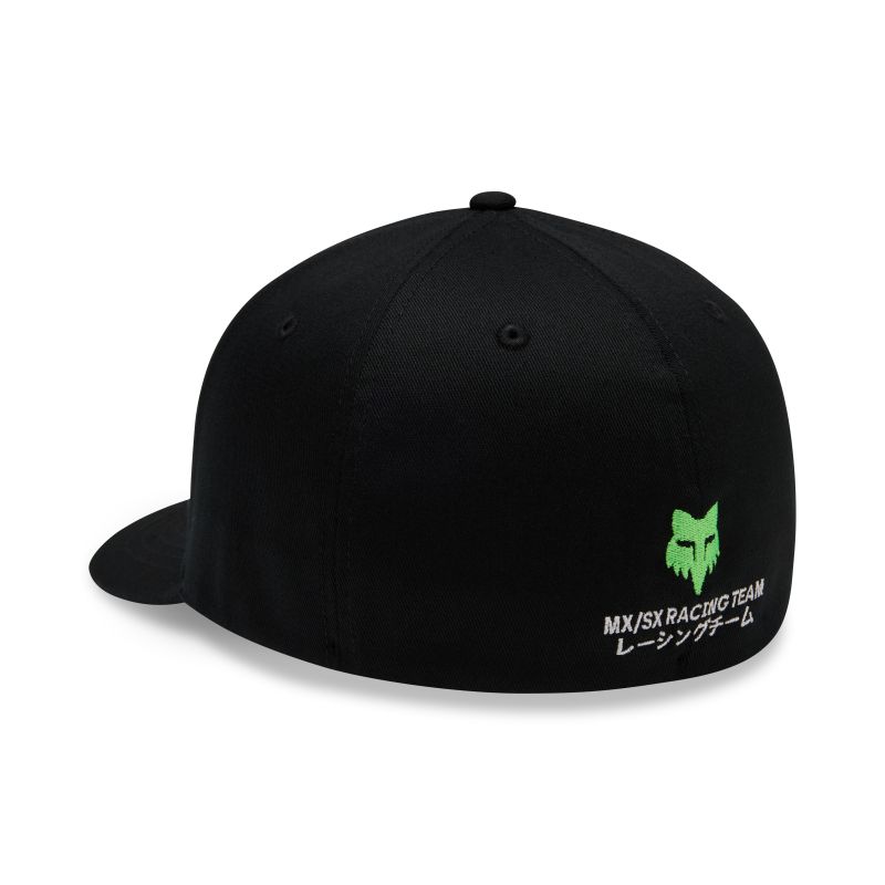 Czapka Z Daszkiem Fox Kawasaki Flexfit Black