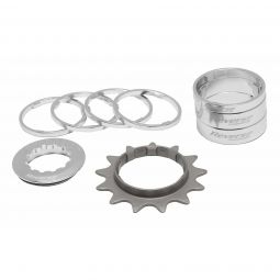 Reverse Single Speed Kit 13T Srebrny
