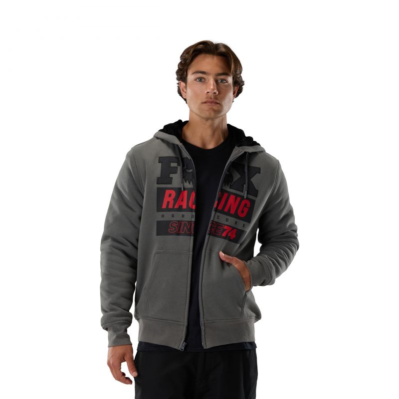 Bluza Z Kapturem Fox Since 74 Sasquatch Fleece Zip Dark Shadow