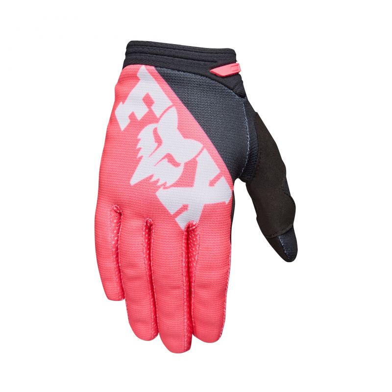 Rękawice Motocyklowe Junior Fox Girls 180 Raid Neon Pink
