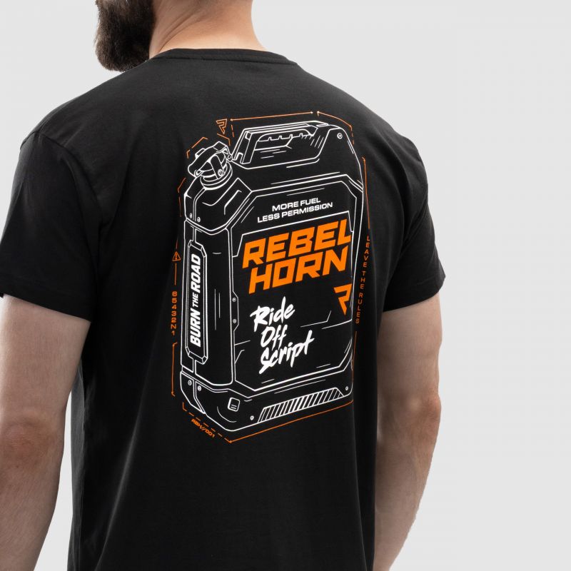 Koszulka Z Krótkim Rękawem Rebelhorn Canister Black