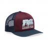 Czapka Z Daszkiem Fox Coldpress Snapback Dark Maroon