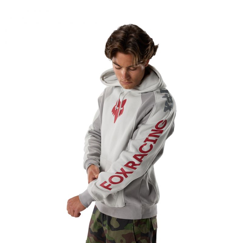 Bluza Z Kapturem Fox Valiant Fleece Po Light Grey