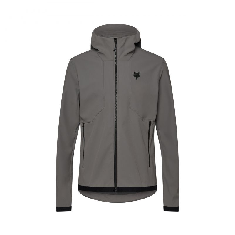 Bluza Rowerowa Z Kapturem Fox Ranger Fire Hoodie Pewter