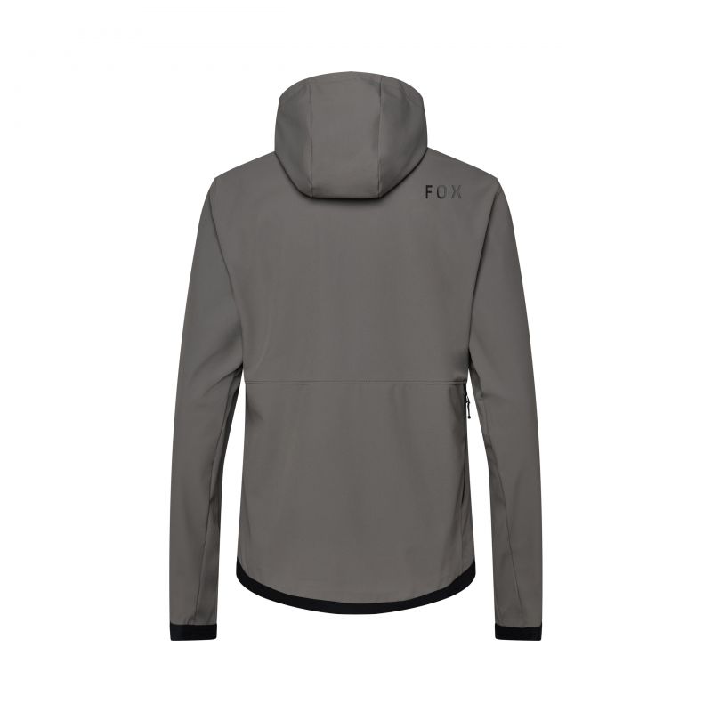 Bluza Rowerowa Z Kapturem Fox Ranger Fire Hoodie Pewter