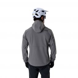 Bluza Rowerowa Z Kapturem Fox Ranger Fire Hoodie Pewter