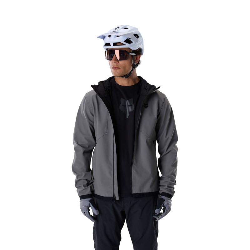 Bluza Rowerowa Z Kapturem Fox Ranger Fire Hoodie Pewter