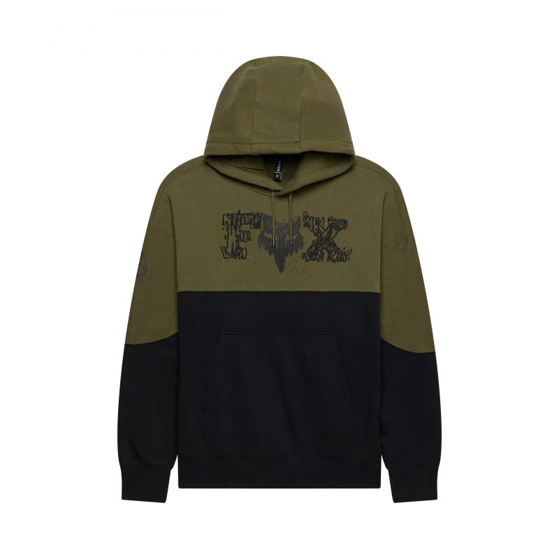 Bluza Z Kapturem Fox Abyss Fleece Po Olive Green
