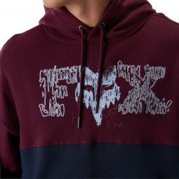 Bluza Z Kapturem Fox Abyss Fleece Po Dark Maroon