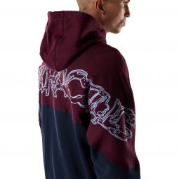 Bluza Z Kapturem Fox Abyss Fleece Po Dark Maroon