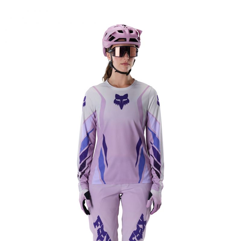 Koszulka Rowerowa Z Długim Rękawem Damska Fox Ranger Ls Foundry Lavender Drift