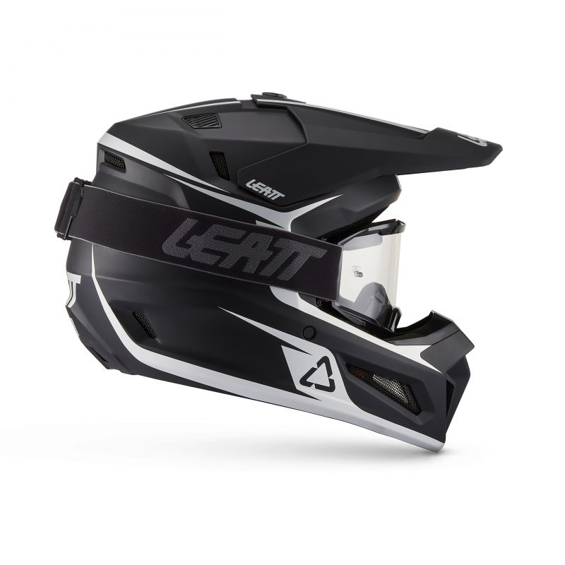 Kask Motocyklowy Z Goglami Leatt Kit Moto 3.5 Black
