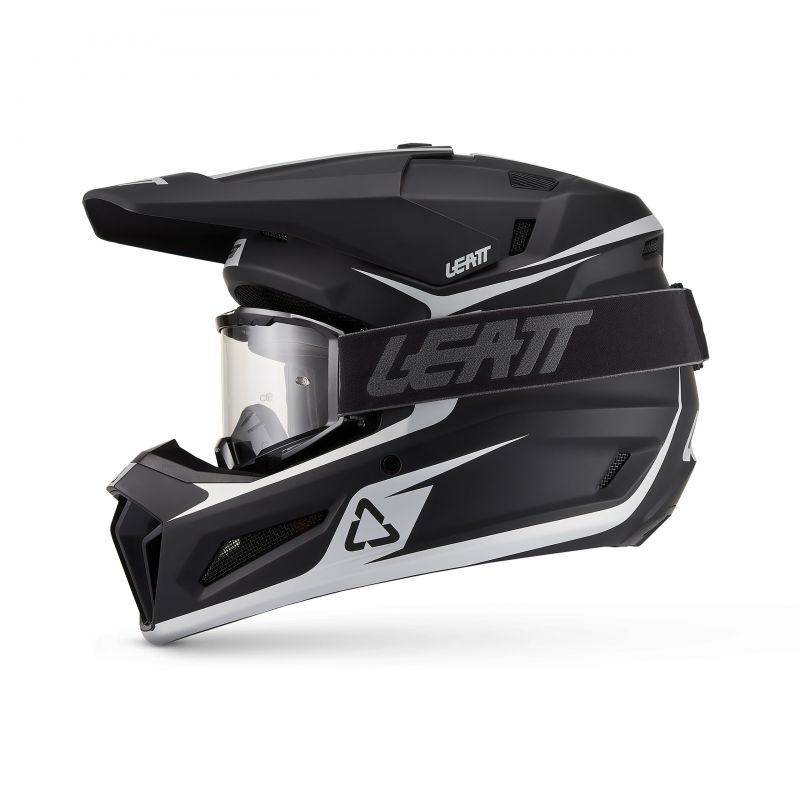 Kask Motocyklowy Z Goglami Leatt Kit Moto 3.5 Black