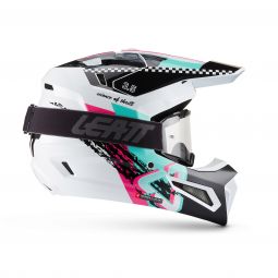 Kask Motocyklowy Z Goglami Leatt Kit Moto 3.5 Pink