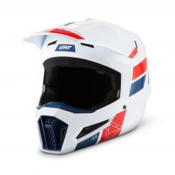 Kask Motocyklowy Z Goglami Leatt Kit Moto 3.5 White