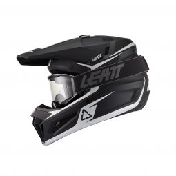 Kask Motocyklowy Z Goglami Junior Leatt Kit Moto 3.5 Black