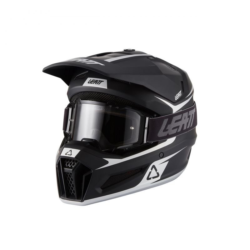 Kask Motocyklowy Z Goglami Junior Leatt Kit Moto 3.5 Black
