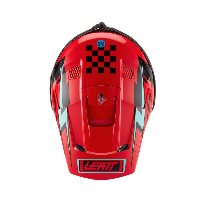 Kask Motocyklowy Z Goglami Junior Leatt Kit Moto 3.5 Red