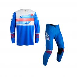 Strój Offroadowy Bluza I Spodnie Leatt Kit Moto 3.5 Stripes Blue