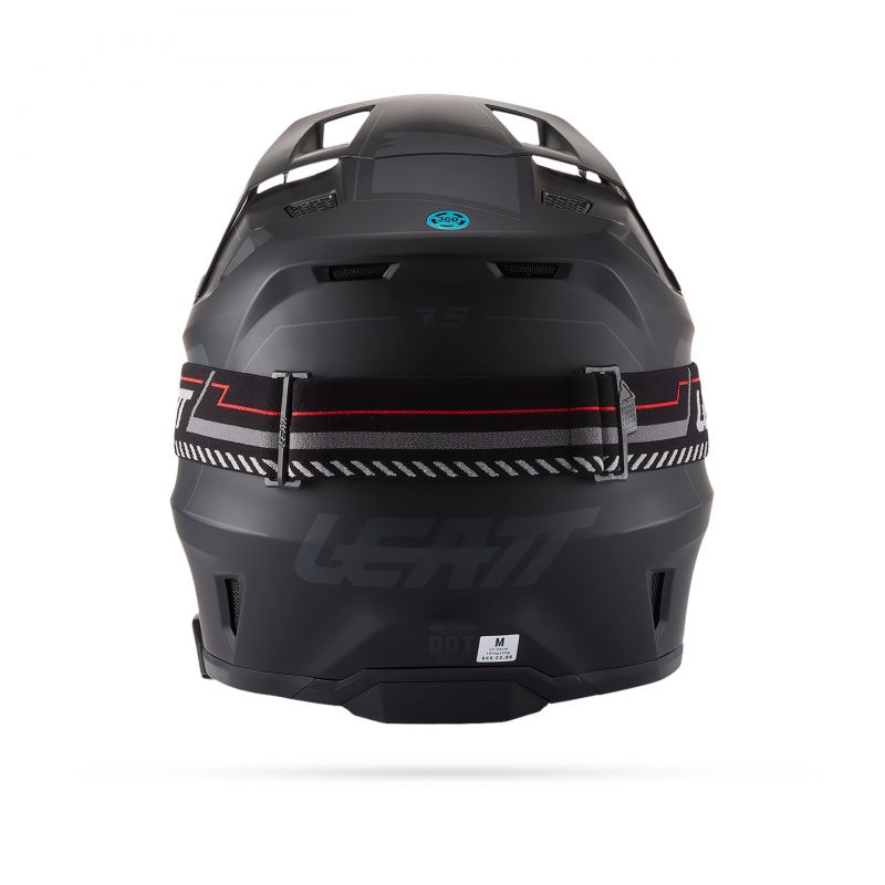 Kask Motocyklowy Z Goglami Leatt Kit Moto 7.5 Cardo Stealth Black