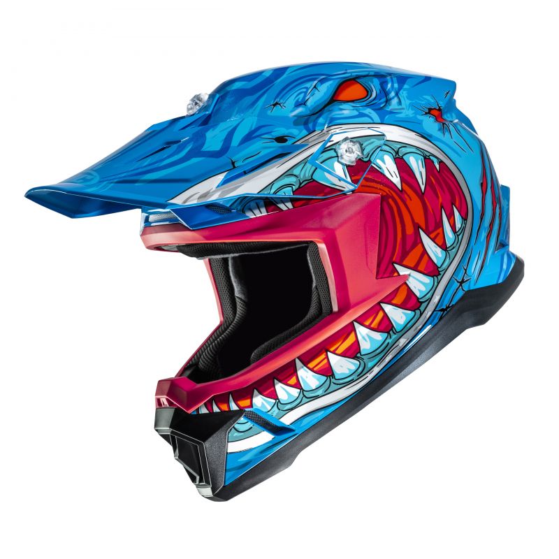 Kask Motocyklowy Junior Hjc Y50 Megadon Blue Red