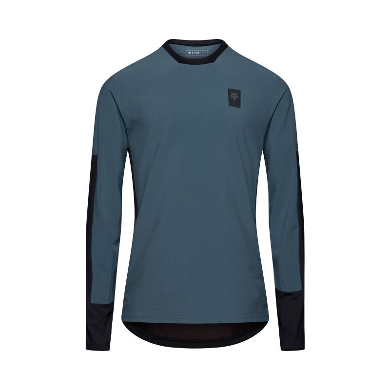 Koszulka Rowerowa Z Długim Rękawem Fox Defend Thermal Deep Cobalt