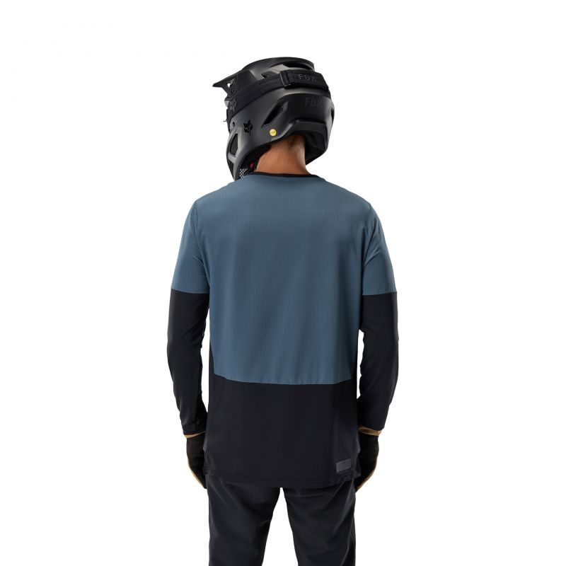 Koszulka Rowerowa Z Długim Rękawem Fox Defend Thermal Deep Cobalt