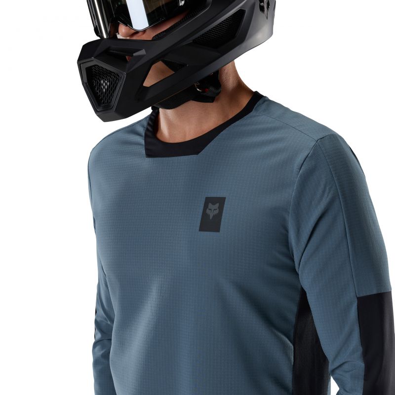 Koszulka Rowerowa Z Długim Rękawem Fox Defend Thermal Deep Cobalt