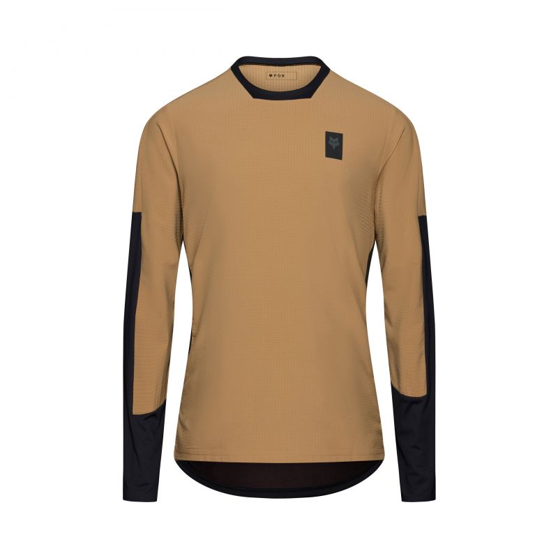 Koszulka Rowerowa Z Długim Rękawem Fox Defend Thermal Brown Sugar