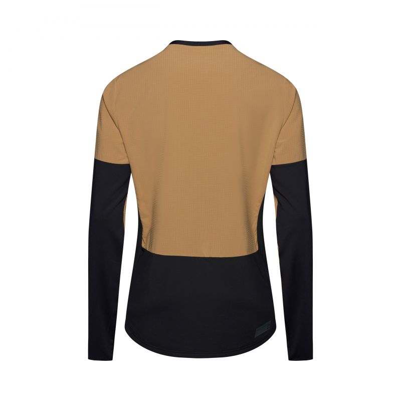 Koszulka Rowerowa Z Długim Rękawem Fox Defend Thermal Brown Sugar