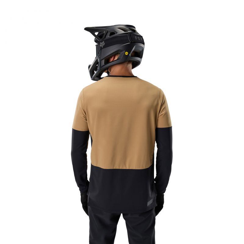 Koszulka Rowerowa Z Długim Rękawem Fox Defend Thermal Brown Sugar
