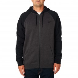 BLUZA FOX Z KAPTUREM NA ZAMEK LEGACY BLACK/CHARCOAL