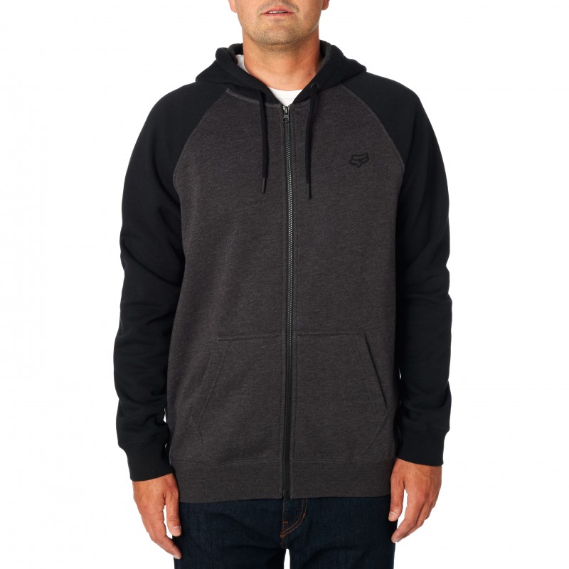BLUZA FOX Z KAPTUREM NA ZAMEK LEGACY BLACK/CHARCOAL