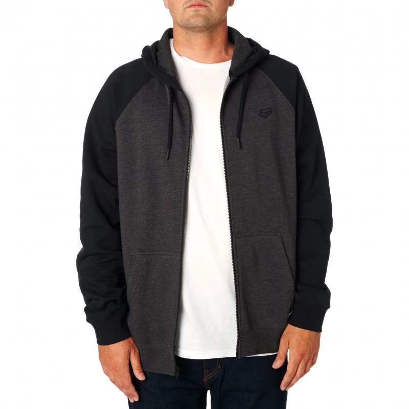BLUZA FOX Z KAPTUREM NA ZAMEK LEGACY BLACK/CHARCOAL