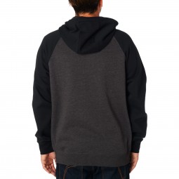 BLUZA FOX Z KAPTUREM NA ZAMEK LEGACY BLACK/CHARCOAL
