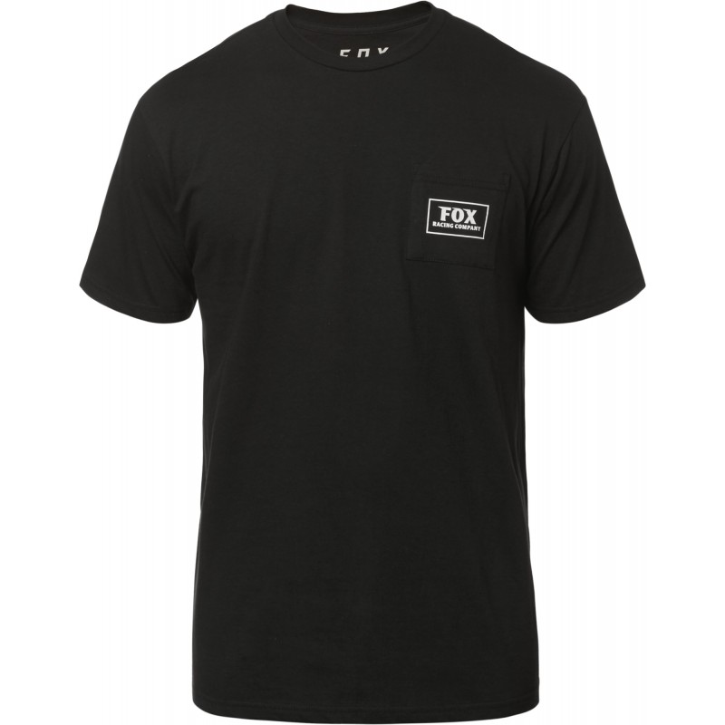 T-SHIRT FOX HEATER POCKET BLACK