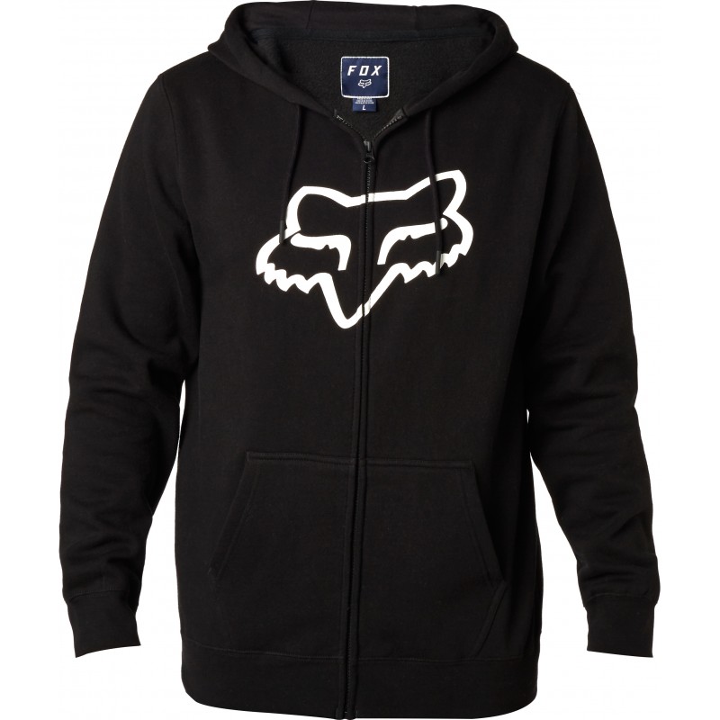 BLUZA FOX Z KAPTUREM NA ZAMEK LEGACY FOXHEAD BLACK