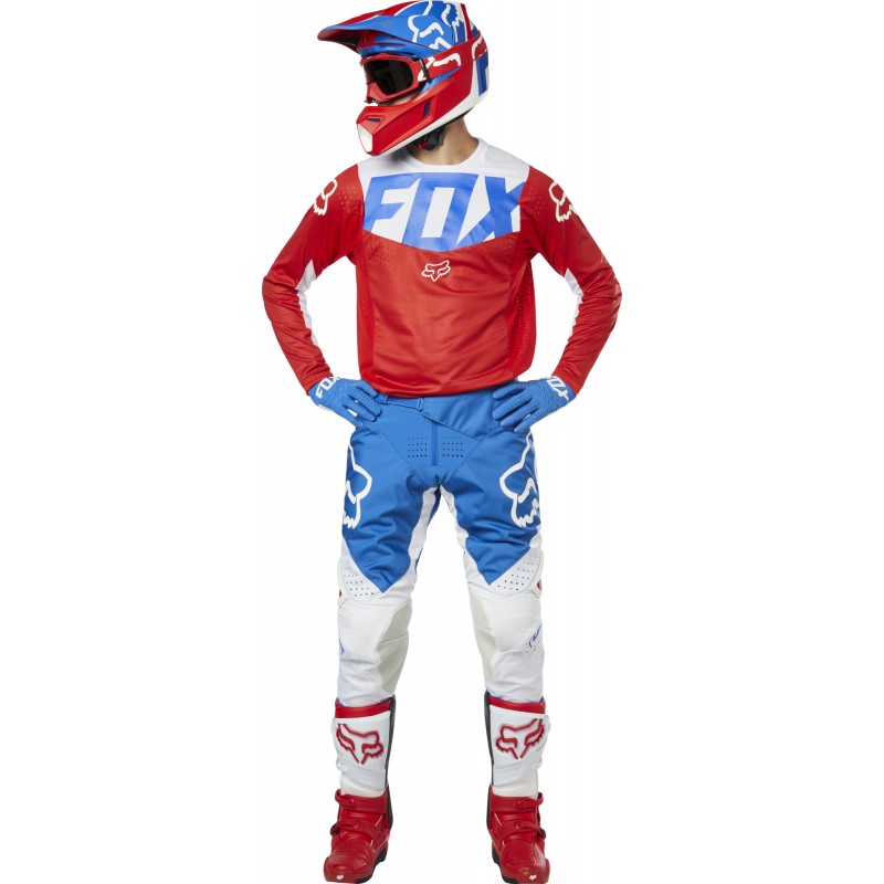SPODNIE FOX 360 KILA BLUE/RED
