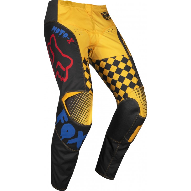SPODNIE FOX 180 CZAR BLACK/YELLOW