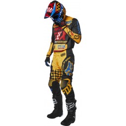 SPODNIE FOX 180 CZAR BLACK/YELLOW