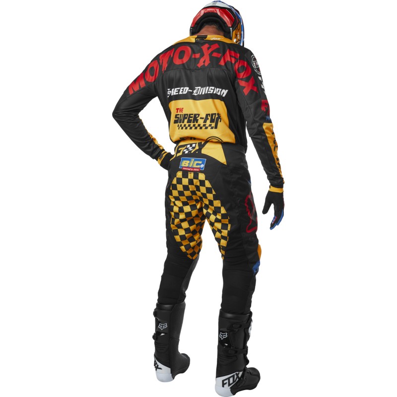 SPODNIE FOX 180 CZAR BLACK/YELLOW